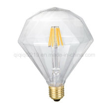 Ampoule LED Flat Diamond 6W à décoration transparente